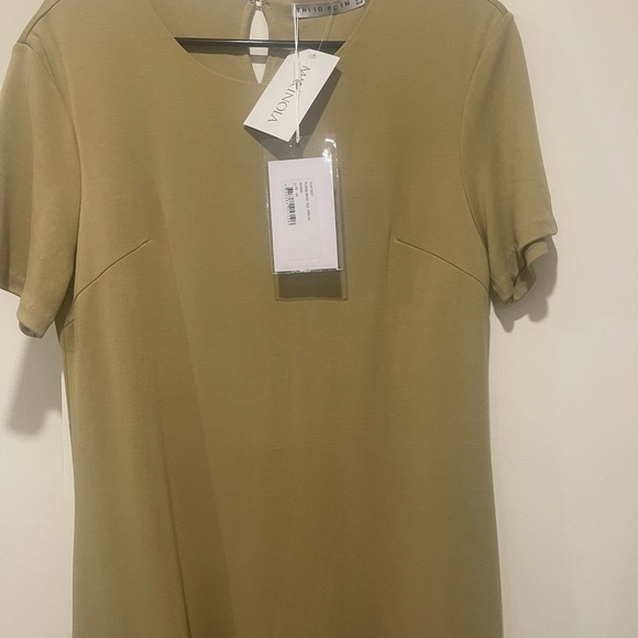 NWT THIRD FORM MAXI TEE SHIRT Lined DRESS | KHAKI - Picture 4 of 5